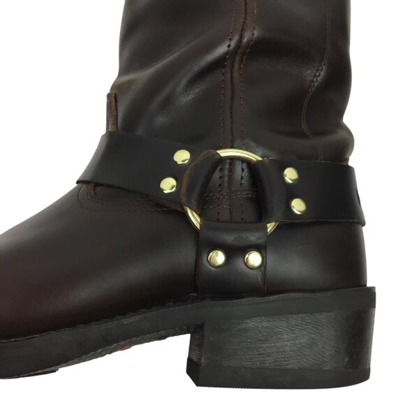 Vintage Durango Mens 11" Harness Western Square Toe Boot Brown Leather Size 9.5E - Picture 7 of 15